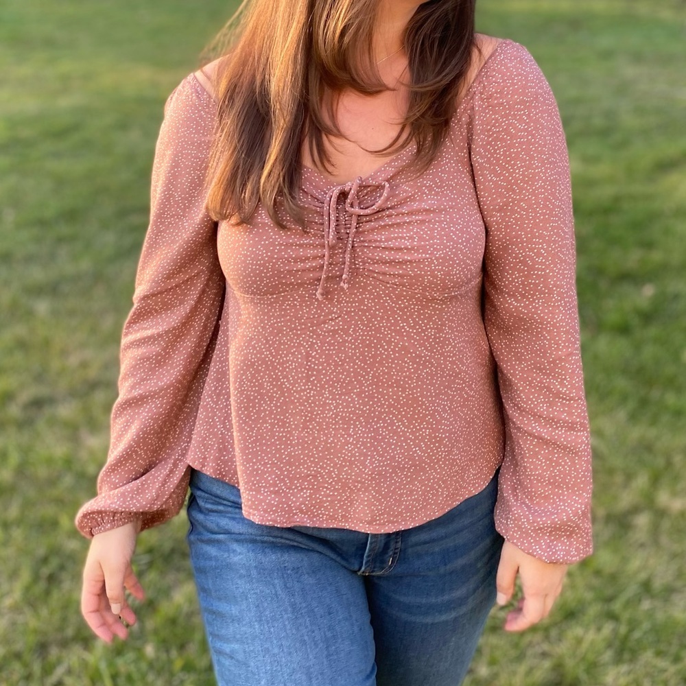 Urban Romantics Flattering Long Sleeve Top